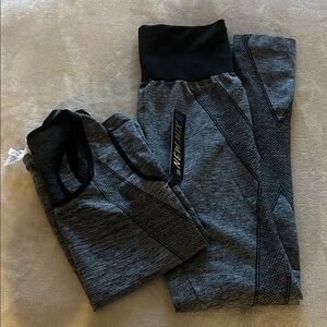Gray Active Leggings and Tank